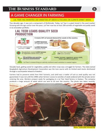 LAL TEER HAS INVENTED 200 VARIETIES OF SEEDS & FOCUSES ON CLIMATE-SMART SEEDS